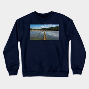 Strunjan Salt Flats, Slovenia Crewneck Sweatshirt